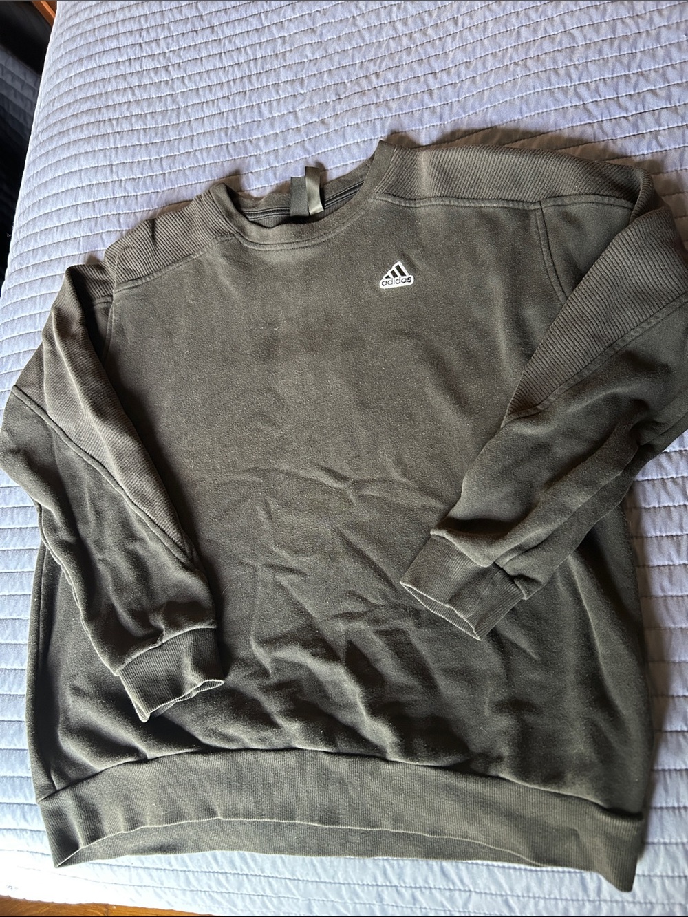 Adidas Men's Black Crewneck Sweatshirt